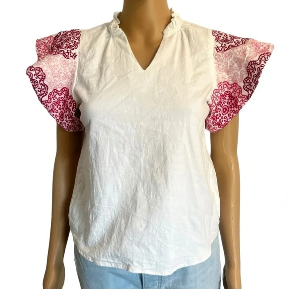 COPY - Women’s Textured Puff Sleeve Blouse - Picture 1 of 3